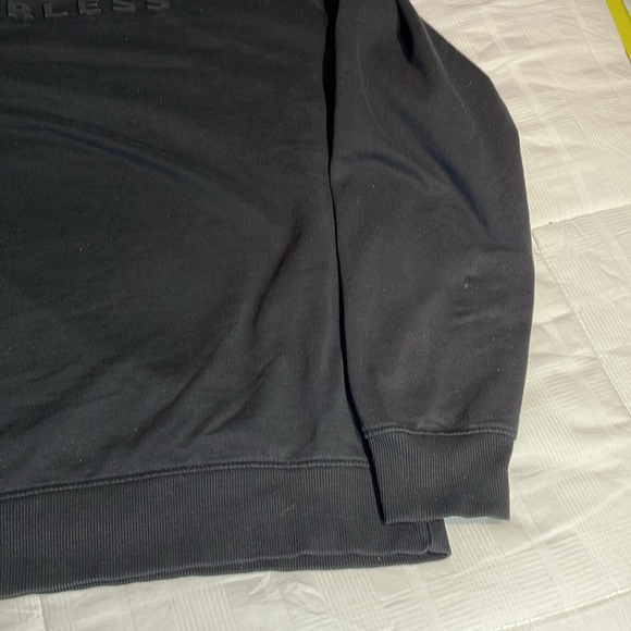 Threadbare MEN’S “Fearless” Crewneck Black Sweatshirt Size 2XL - Picture 4 of 6
